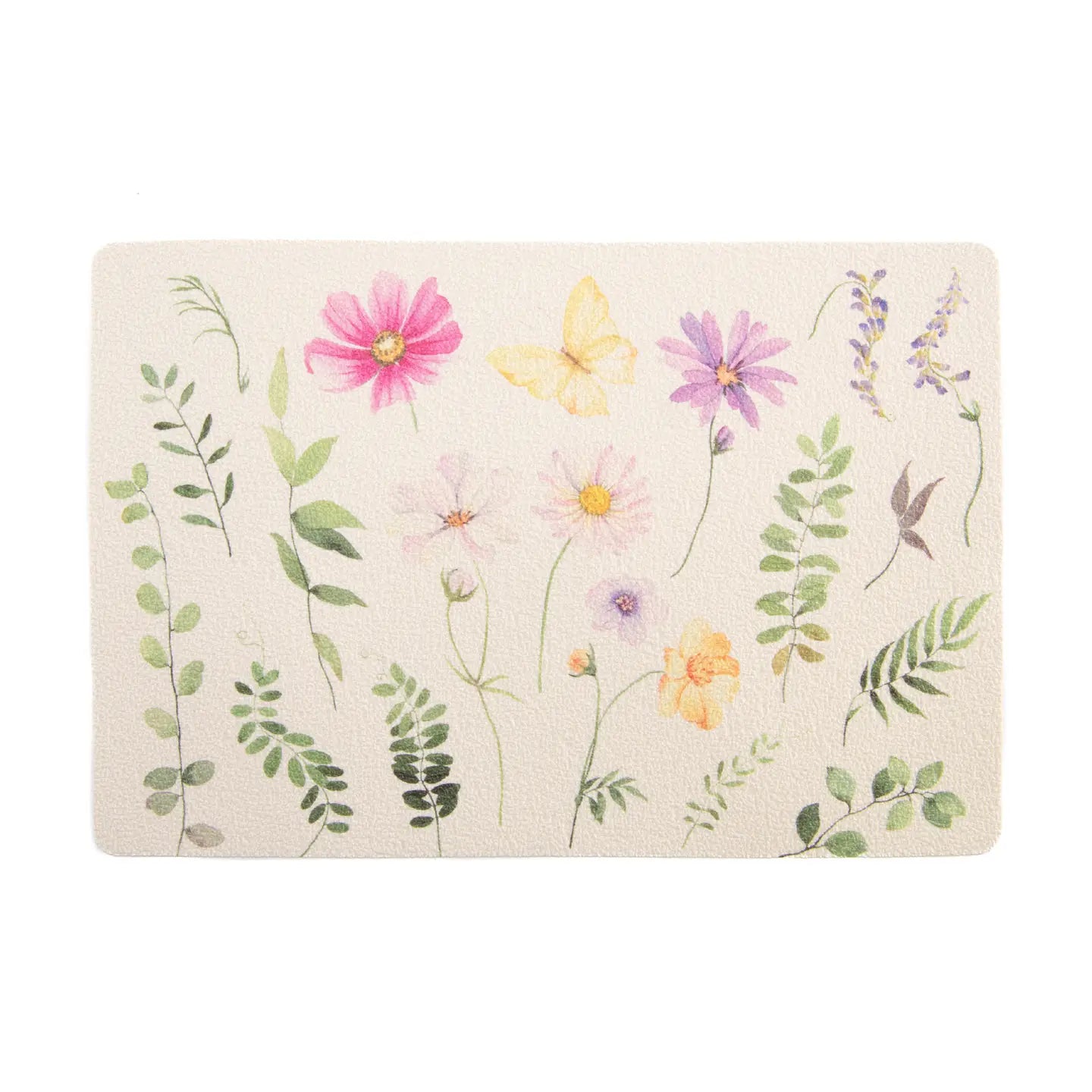 Set of 4 Eva Placemat-Floral Butterfly