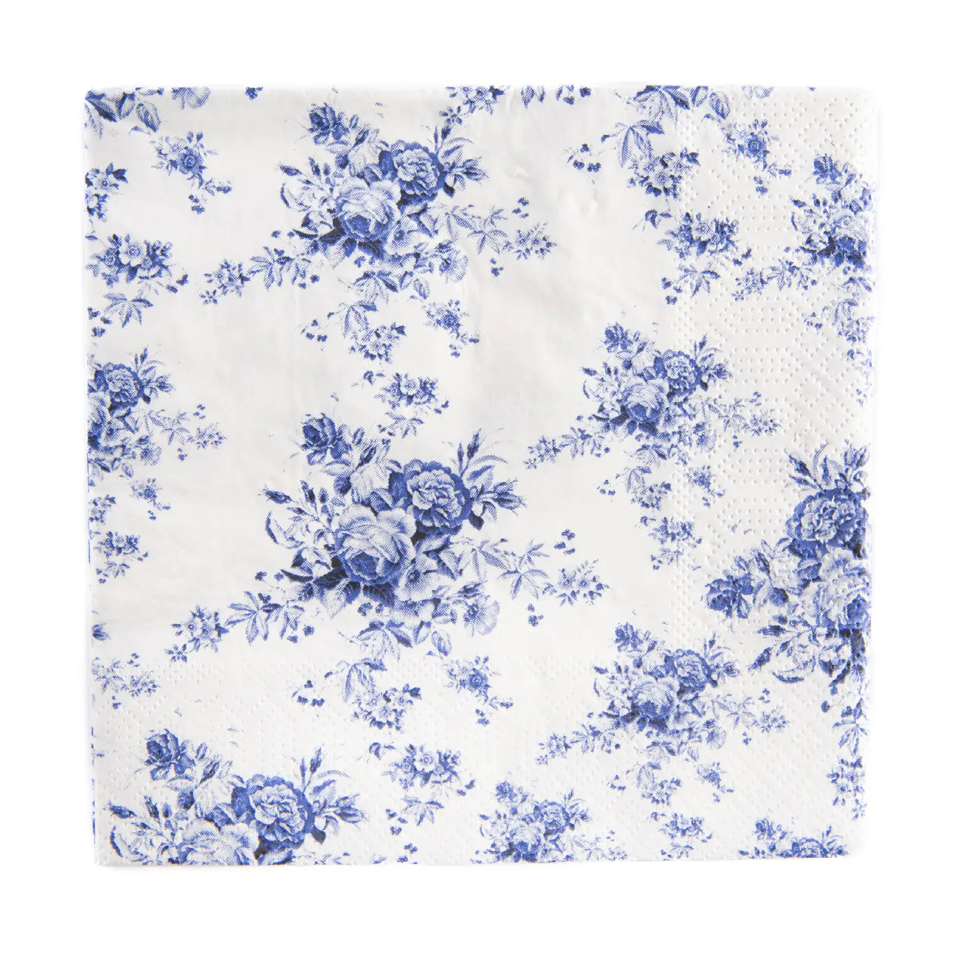 20pk Luncheon 3 Ply Napkin-Blue Vintage Floral
