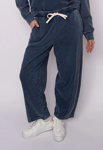 SILCO TERRY PANT-DARK BLUE