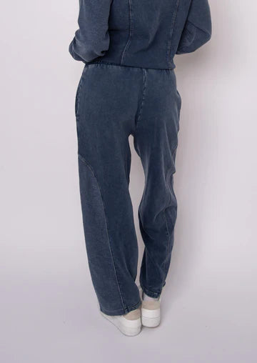 SILCO TERRY PANT-DARK BLUE