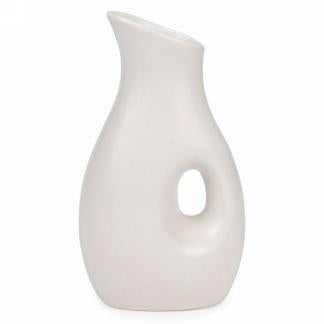 Off white ceramic vase