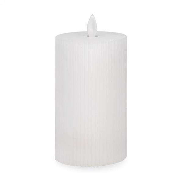 White Led Flickering Candle-6”
