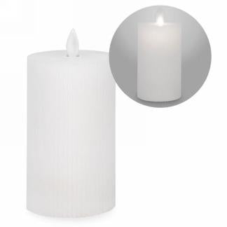 White Led Flickering Candle-6”