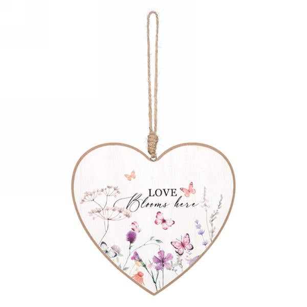 White floral heart-Love