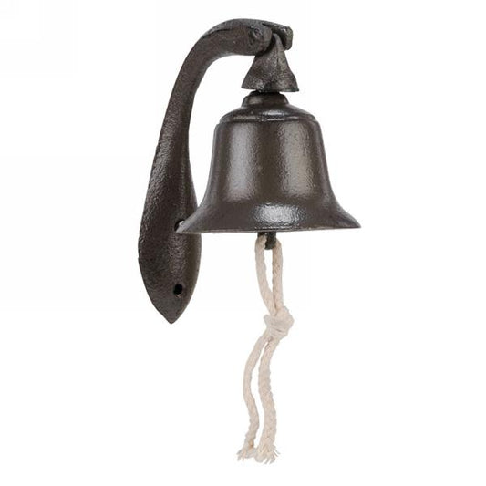Brown wall metal bell