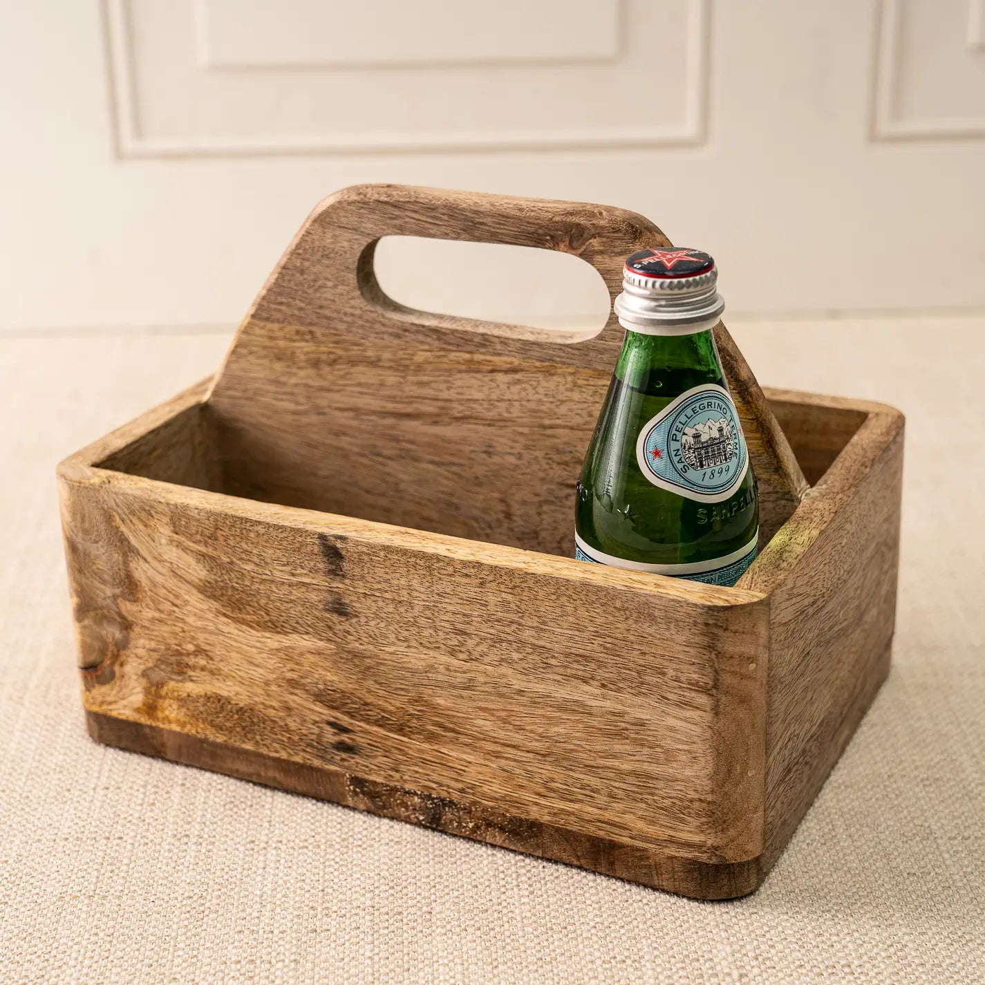Classic 2-Setion Wooden Caddy w/ Handle