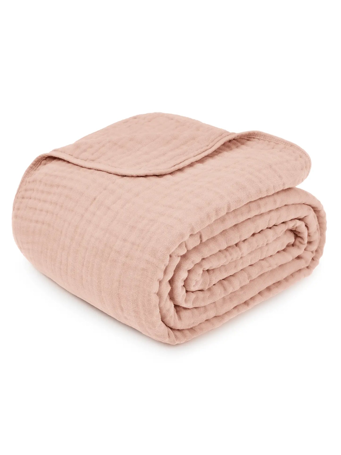 Muslin Cotton Blanket -Blush