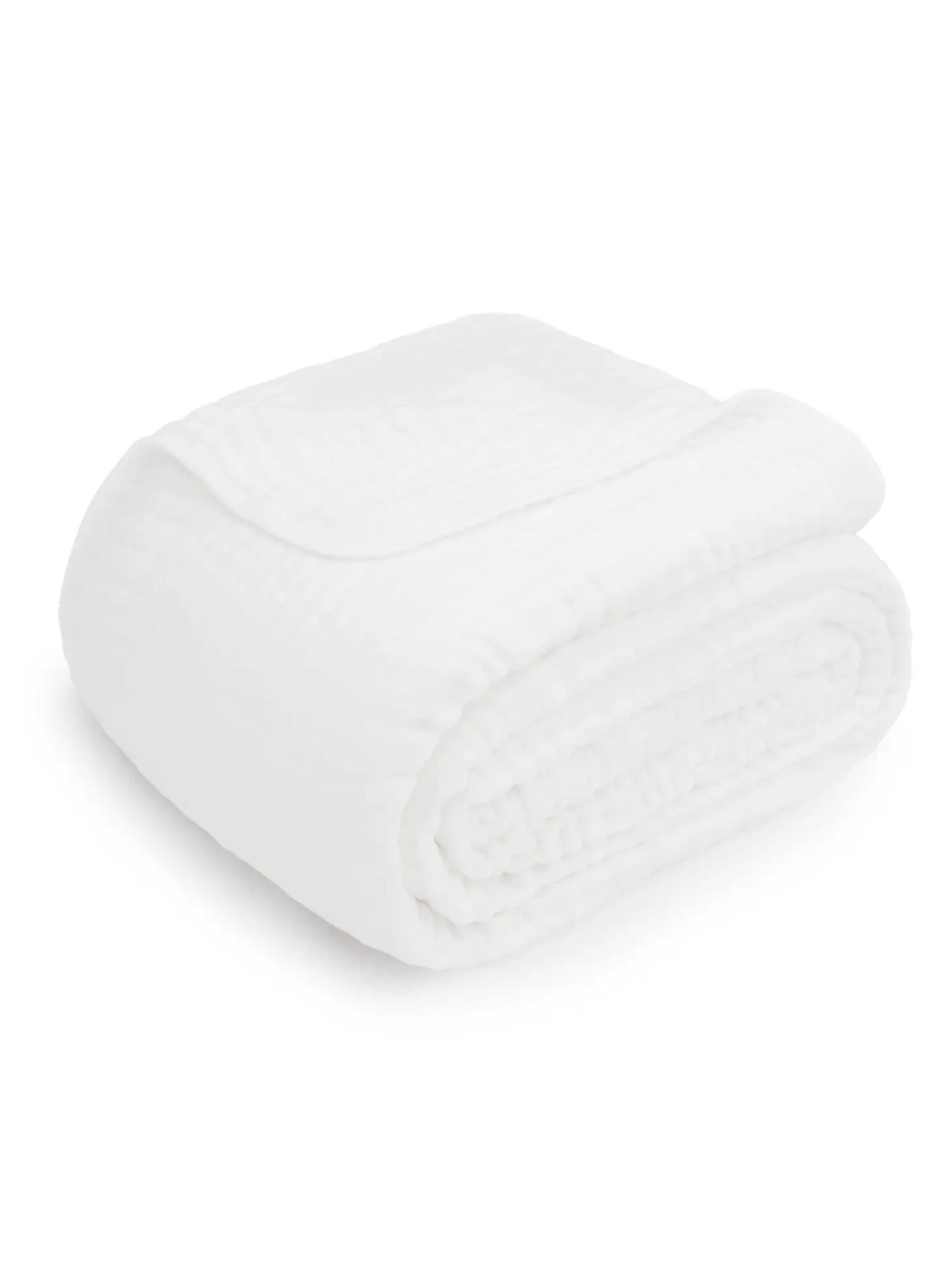 Muslin Cotton Queen Size Blanket -White