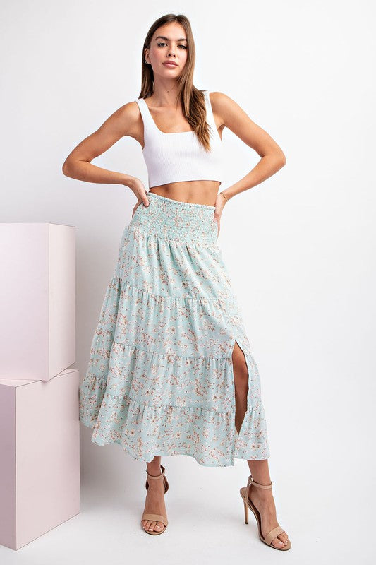 Ashley Floral Print Skirt( final sale )