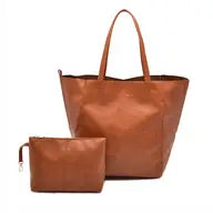 Oversized Tote Bag -Brown