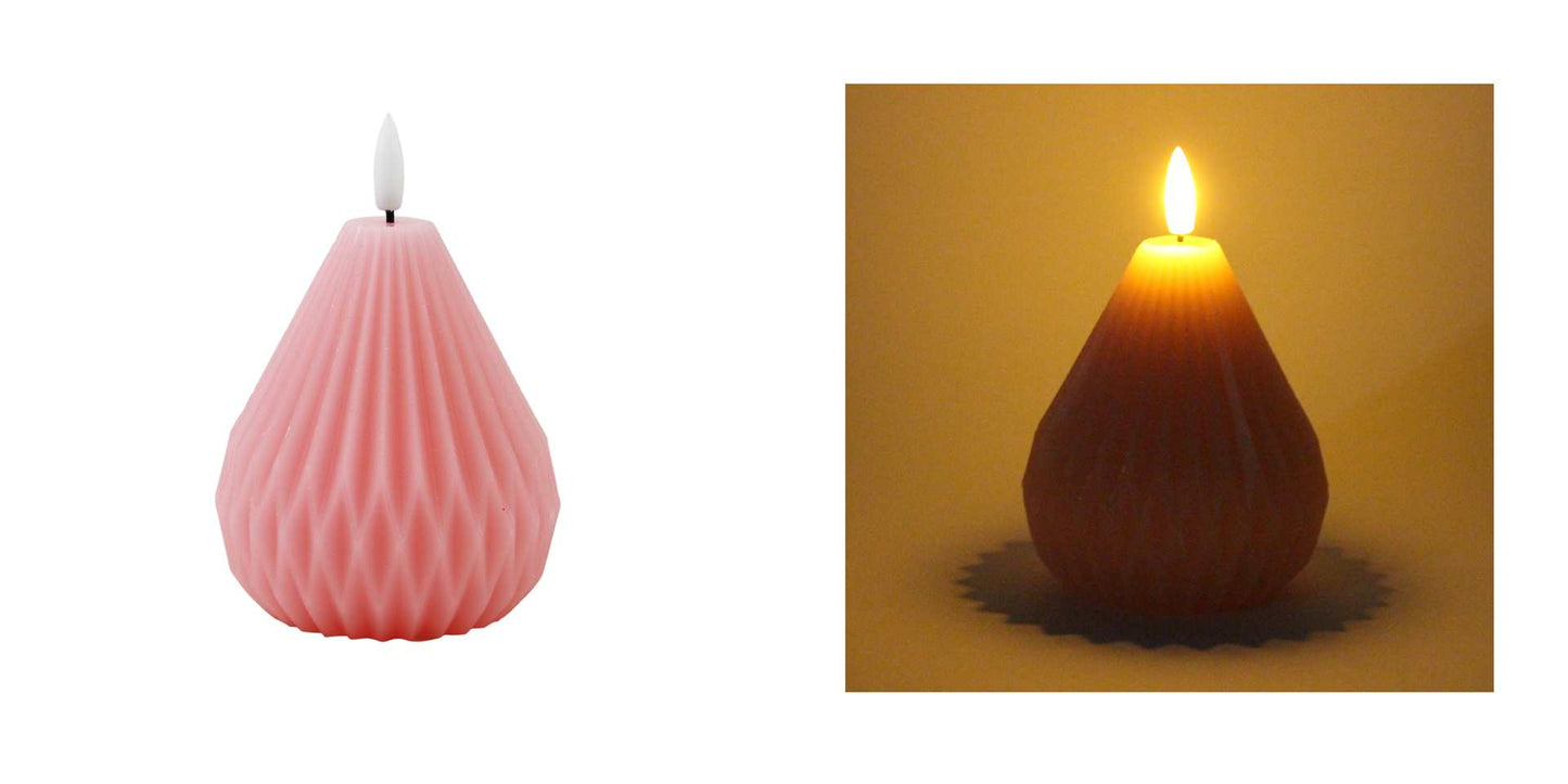 Pink LED Wax Candle