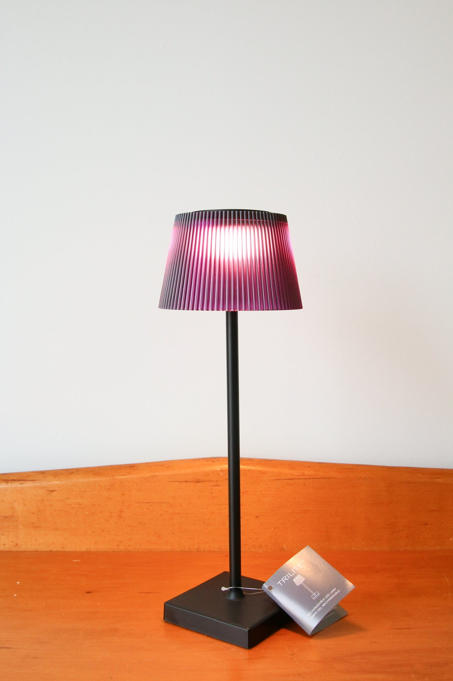 Square Shade LED Table Light-Purple( final sale)