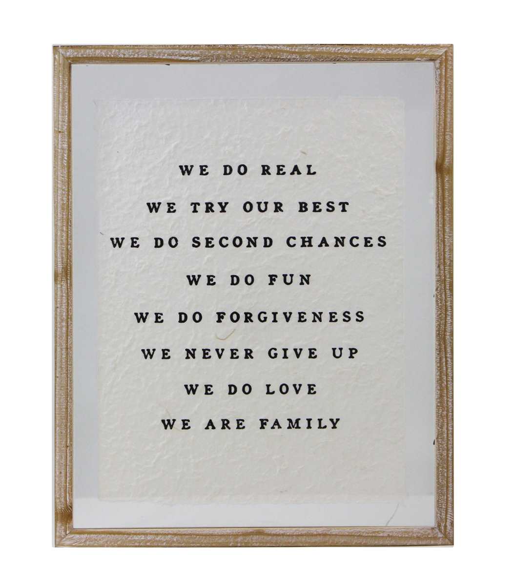 We are Family Wall Plaque