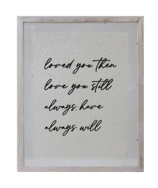 Love You Wall Plaque