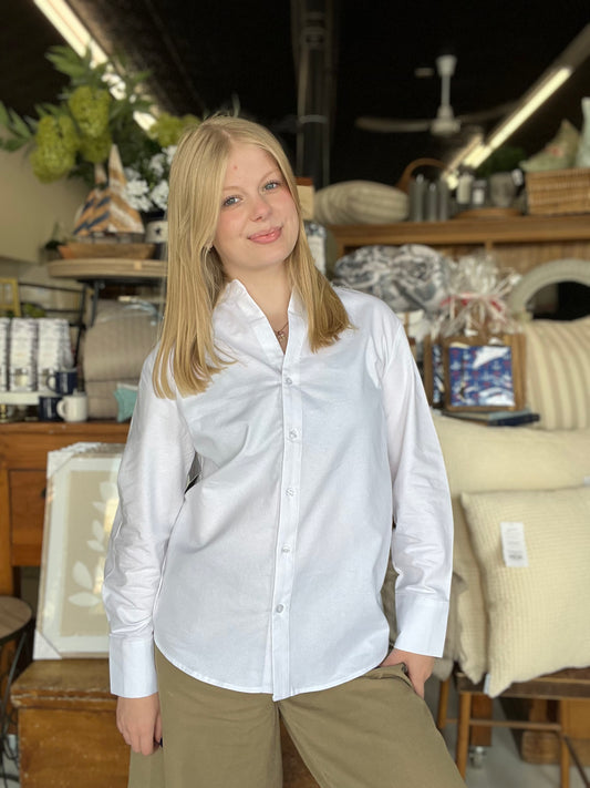 LUERA STRIPED BLOUSE-WHITE