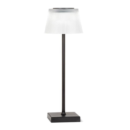 Fluted Shade LED Outdoor Table Lamp