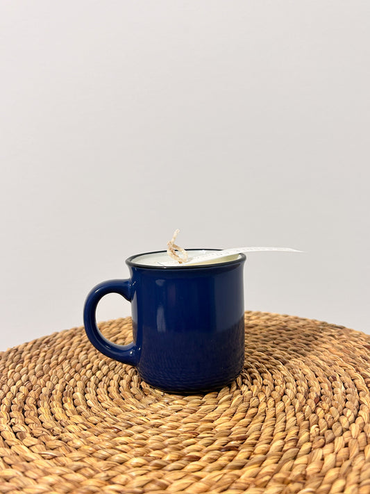 Glo Mini Mug Candles Navy