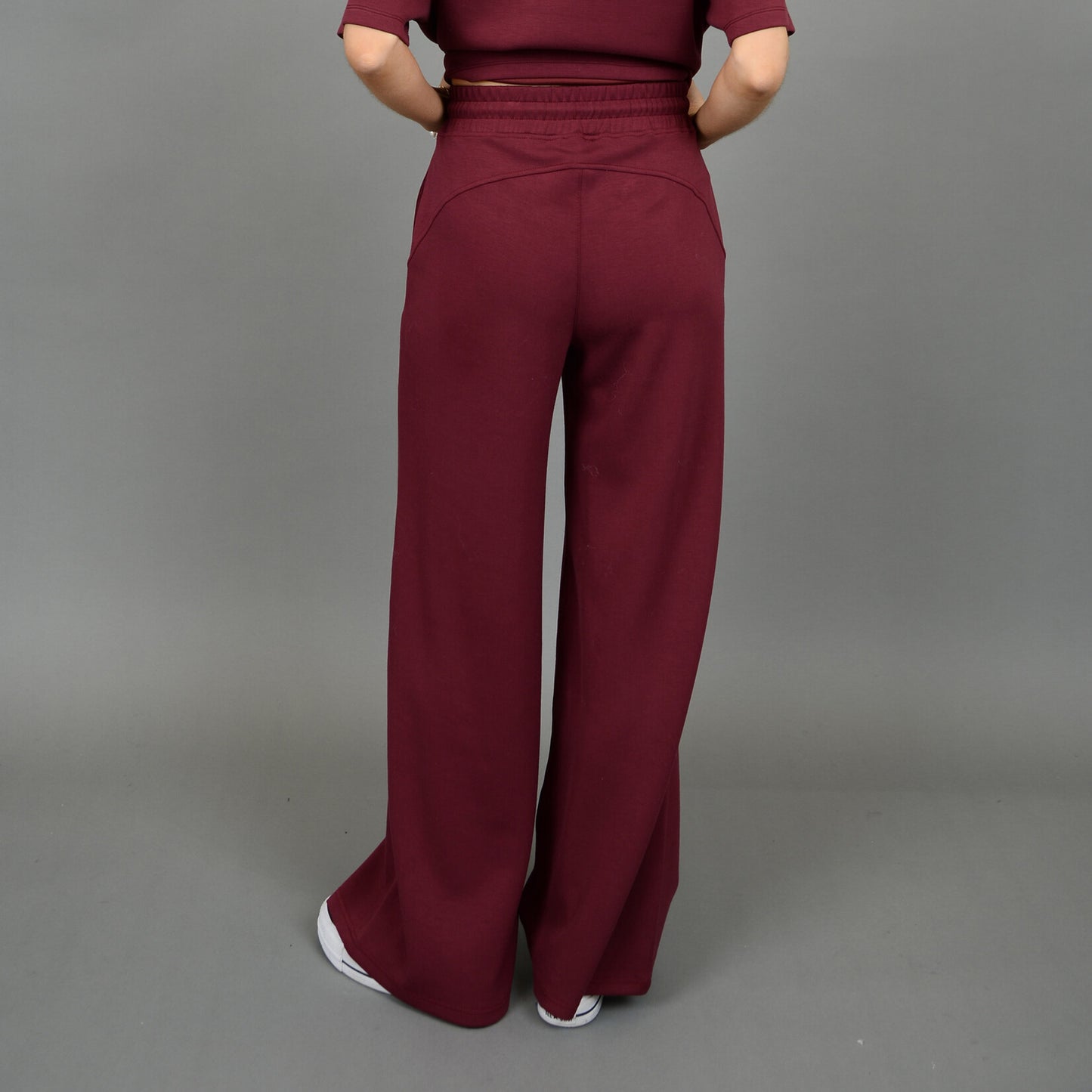 Erika Drawstring Pant-Oxblood