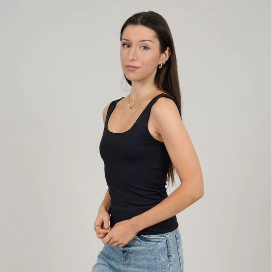 Tanith Tank Top-Black