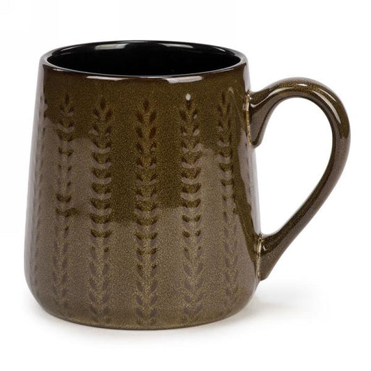 Perk up Ceramic Mug-Brown