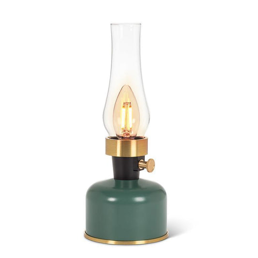 Lantern LED Lamp with Chimney-Green