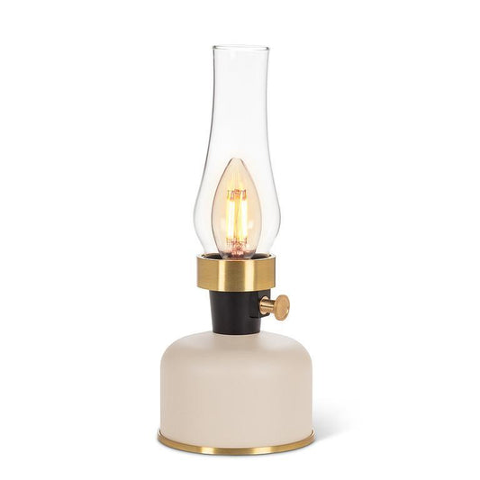 Lantern LED Lamp with Chimney-Ivory