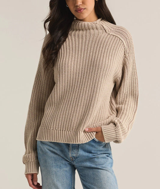 CARRAWAY SWEATER-PUTTY( final sale)