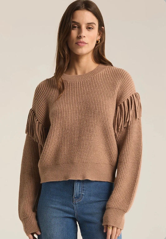 ON THE FRINGE SWEATER-CAMPFIRE( final sale)