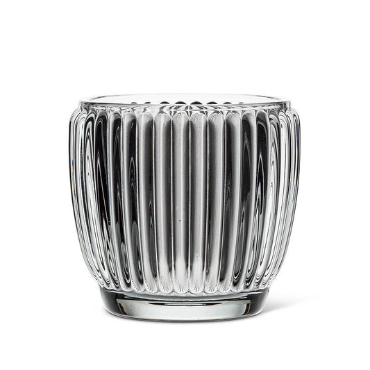 Small Ribbed Votive-Smoke