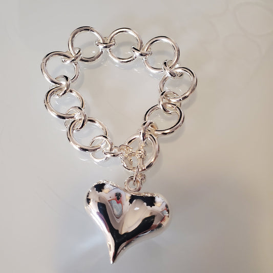 Heart Charm Bracelet