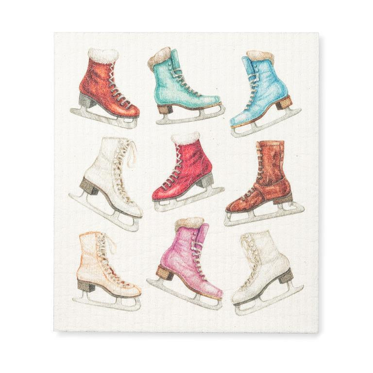 All Over Skates Dishcloth