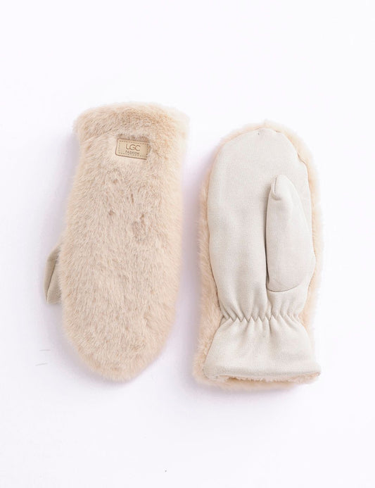 Vail Mittens-Cream