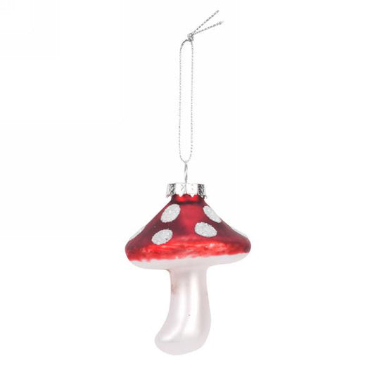 Mushroom Ornament-Glass