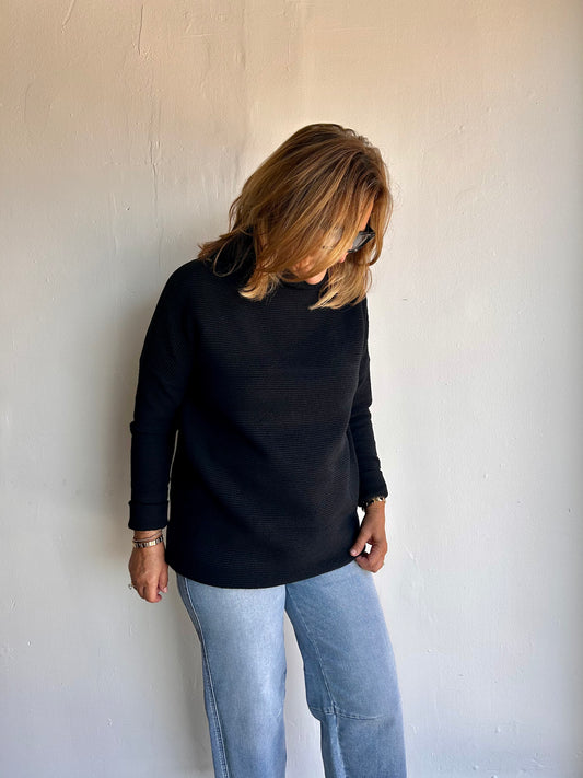 Nancy Ottoman Sweater-Black