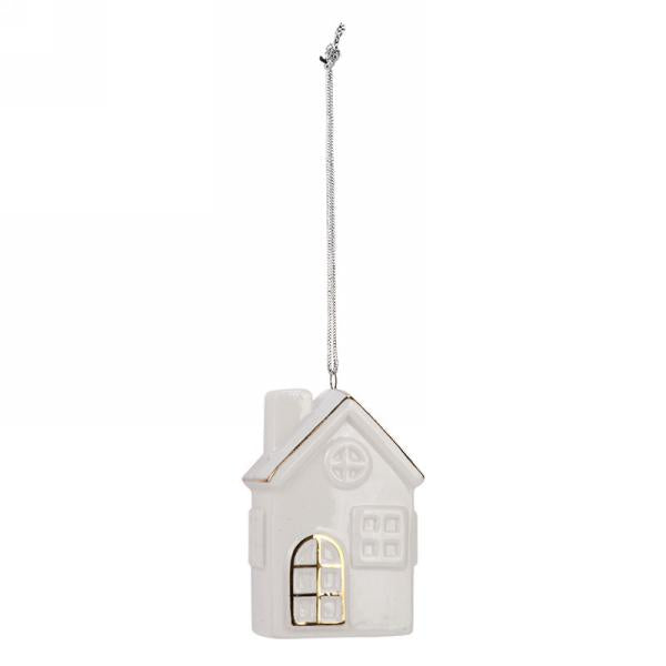 Ceramic house ornament