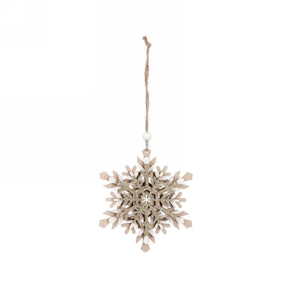 Glitter snowflake ornament-Small