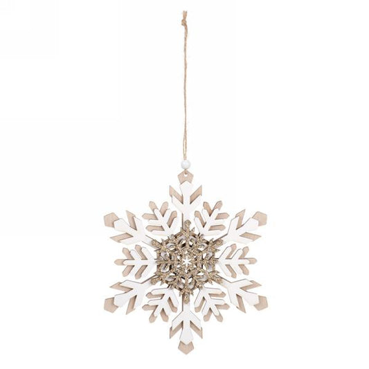 Glitter snowflake ornament-Large