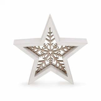 White & natural star