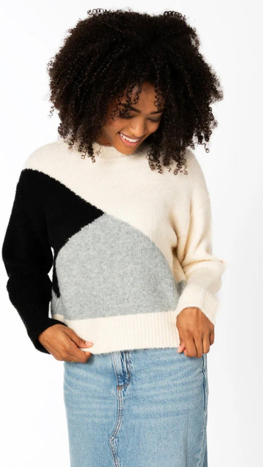 Knit Color Block Sweater