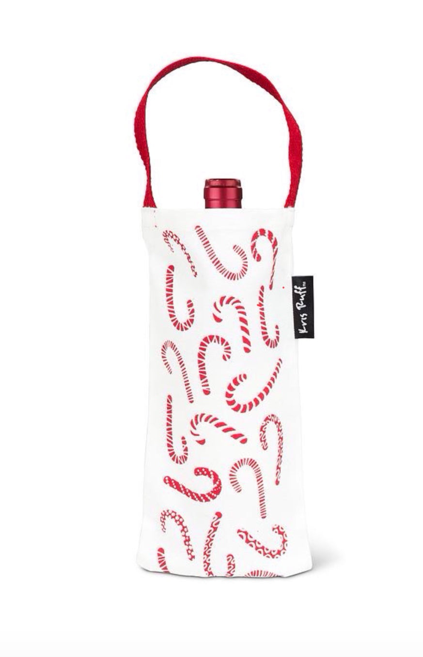 Candy Canes Bottle Tote