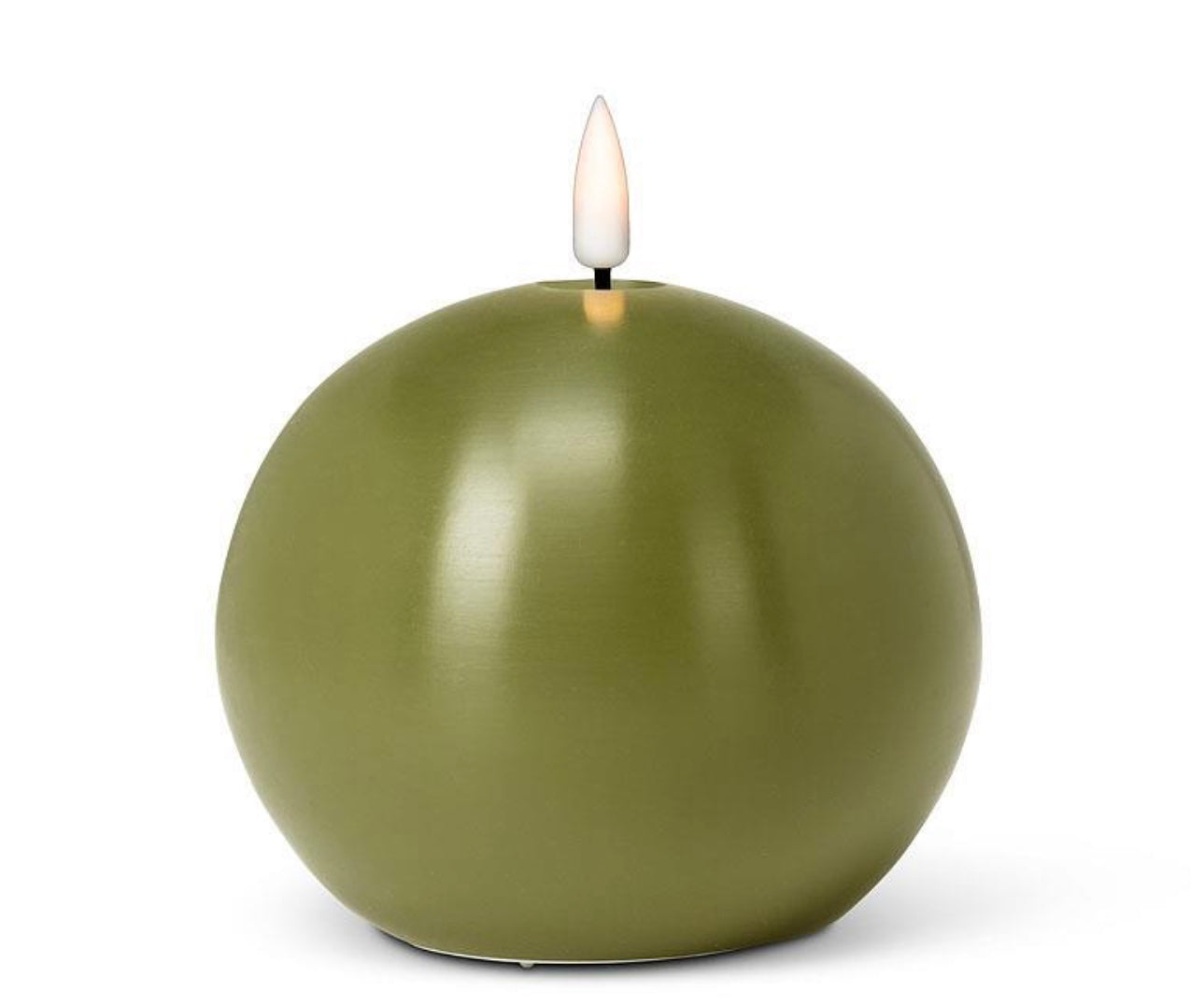 Luxlite battery operated candle ball-Green