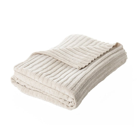 HIPPY CHENILLE THROW-CREAM