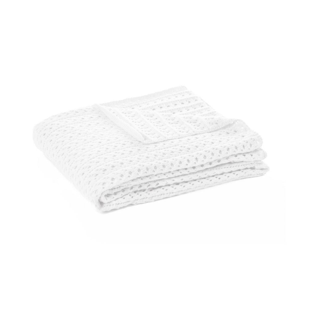 NAJA KNIT THROW-WHITE