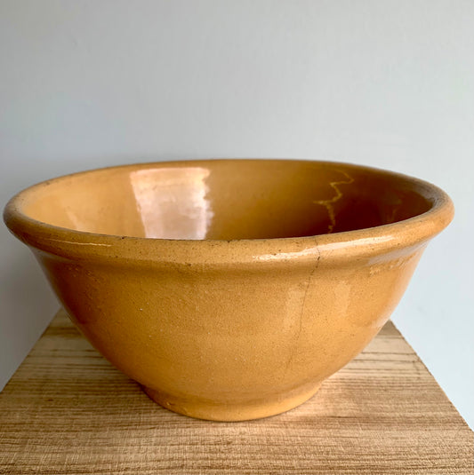 Antique Yellowware Mixing Bowl