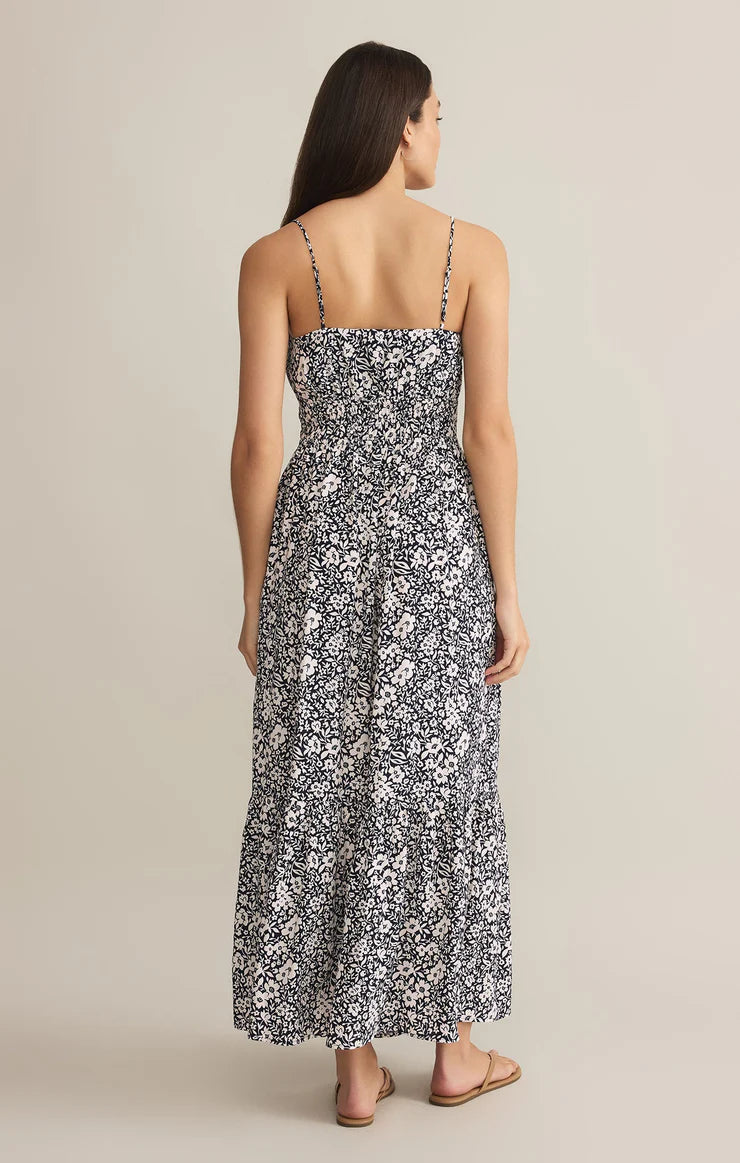 TOLUCA YNEZ FLORAL MAXI DRESS-ECLIPSE