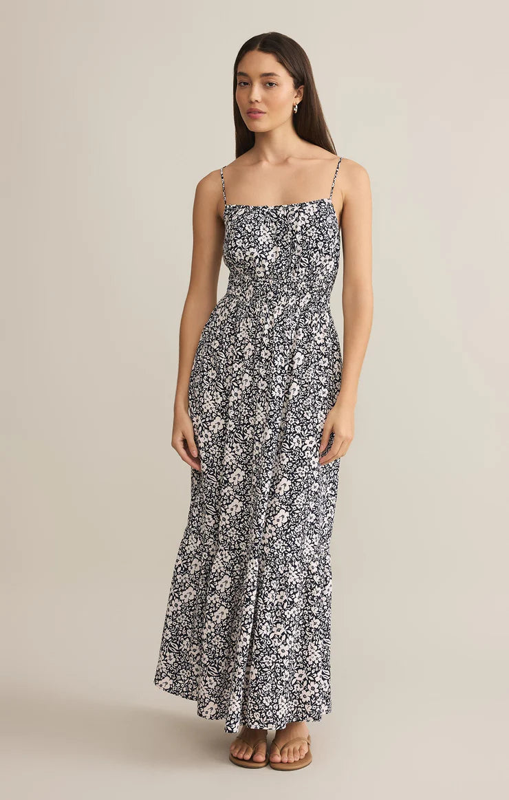 TOLUCA YNEZ FLORAL MAXI DRESS-ECLIPSE