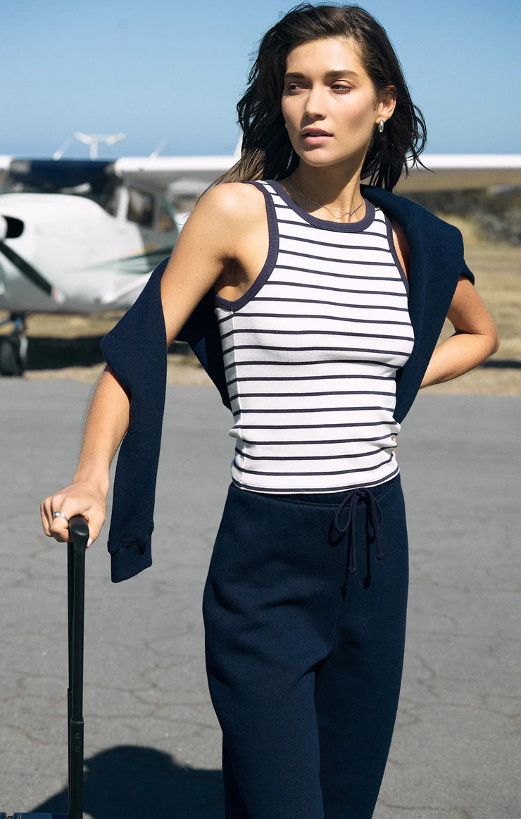 HADLEY STRIPED RIB TANK-SUPER NOVA