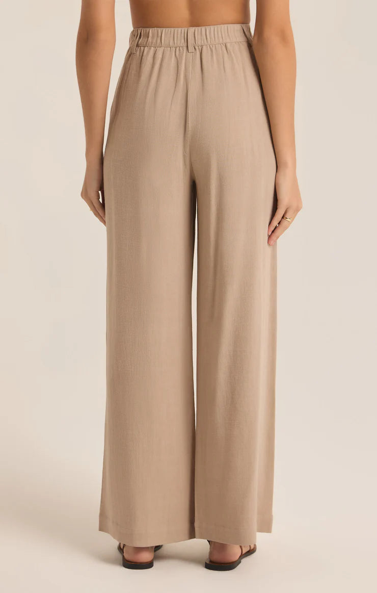 MICAH LINEN PANT-PUTTY