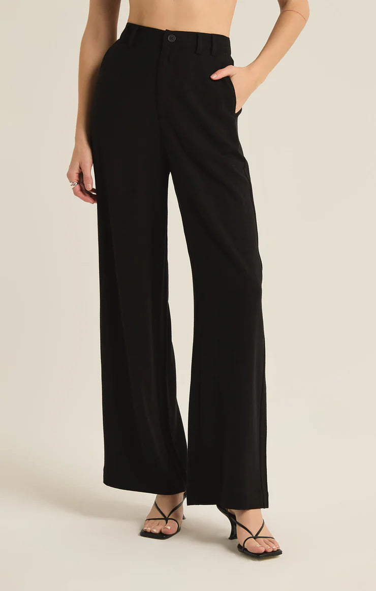 MICAH LINEN PANT-BLACK