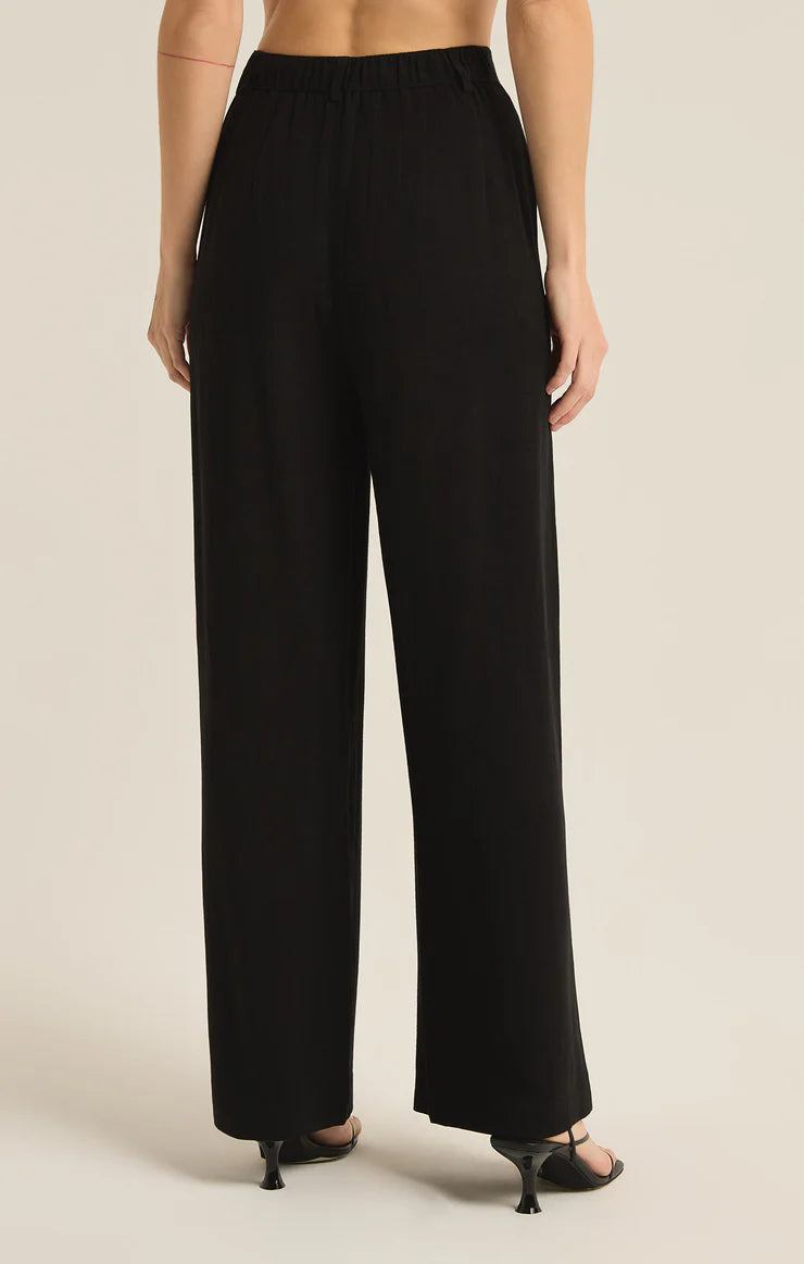 MICAH LINEN PANT-BLACK